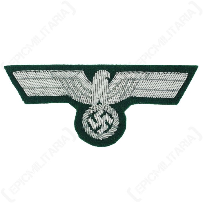 This view shows the front of the WW2 German Army Officer Tunic Eagle