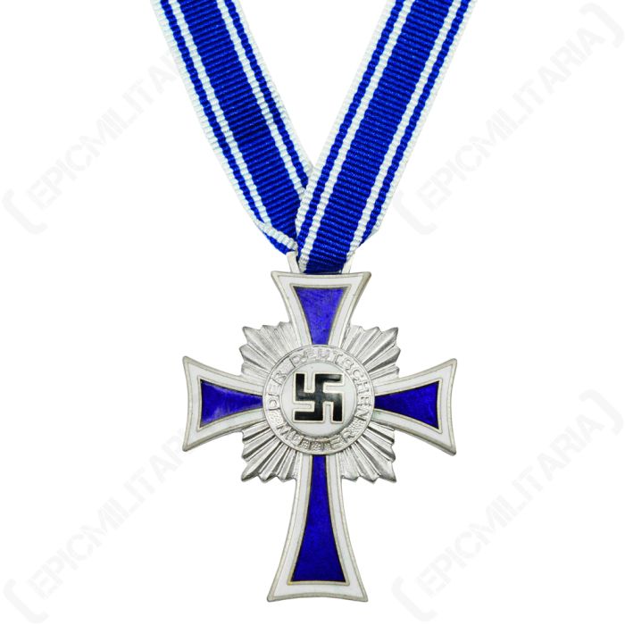 Dated Issue Mothers Cross Silver with Ribbon