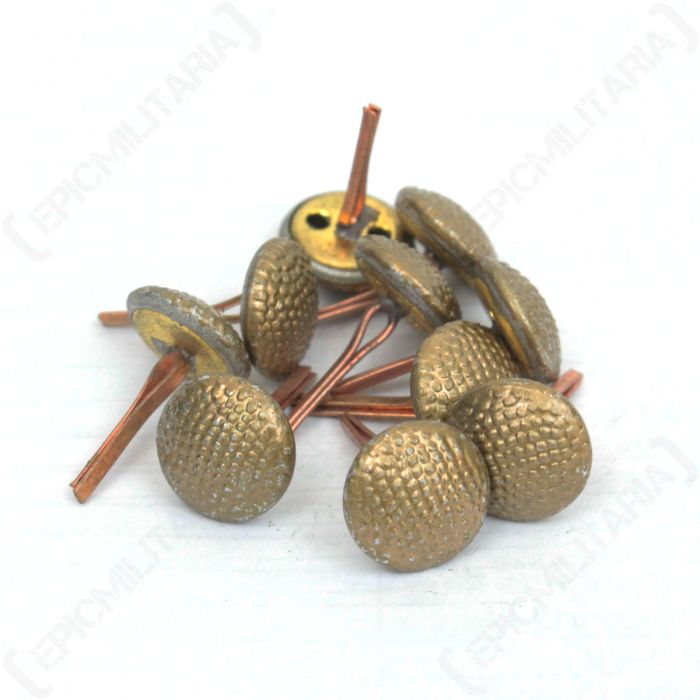 Gold Visor Cap Button