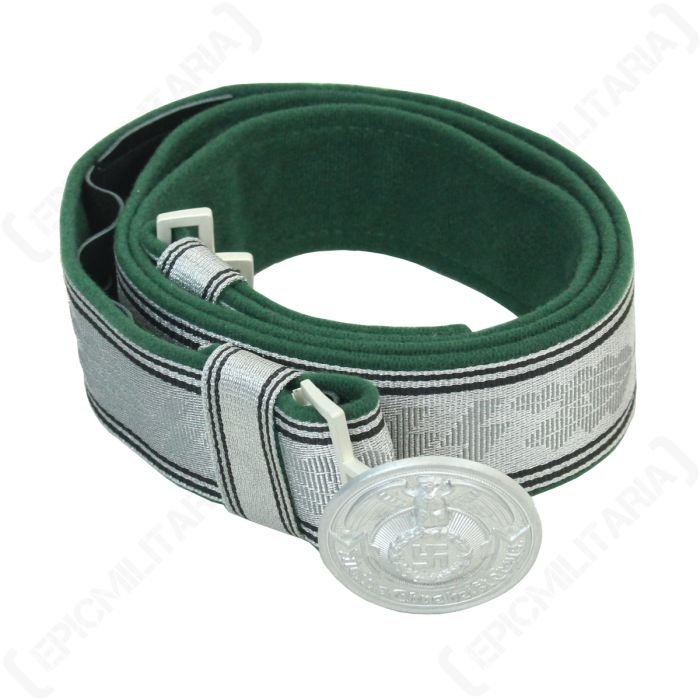 Green SS Brocade Belt and Buckle