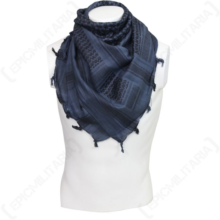 Blue Cotton Shemagh
