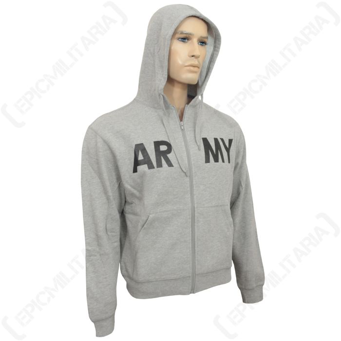 Grey US Army Gym Hoodie