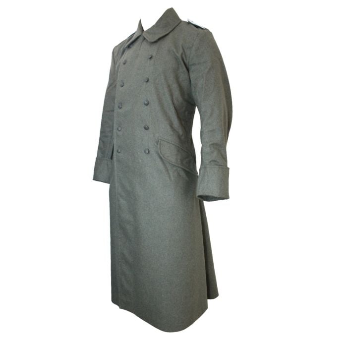 【サト】Germany Longcoat Vintage Mens Black German Military WW2 Vintage Long Trench Coat
