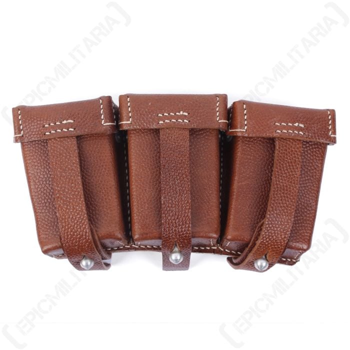 K98 Triple Ammo Pouch (Stitched, brown) 