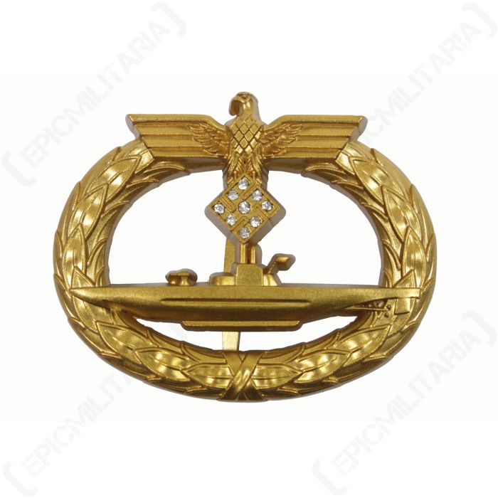Kriegsmarine U-Boat Badge with Diamonds