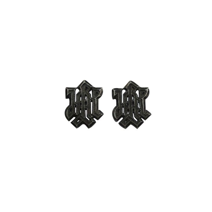 Metal LAH Shoulder Board Cypher Pair - Antique Finish Silver