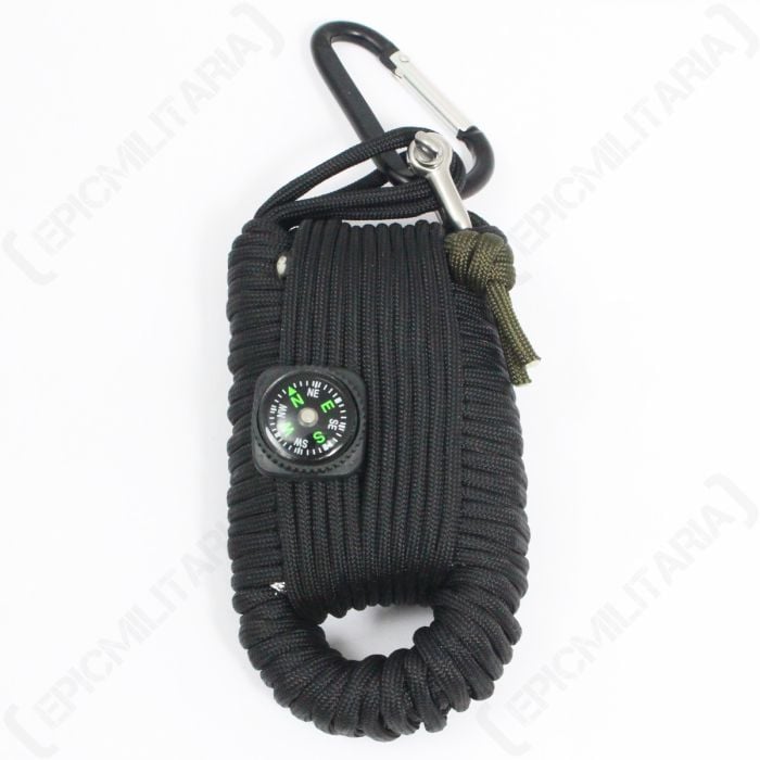 Large Paracord Survival Kit - Black