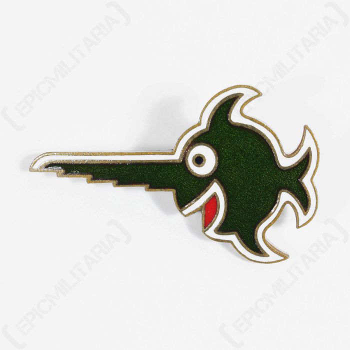 Green Laughing Swordfish 9th Flotilla U-Boat Badge