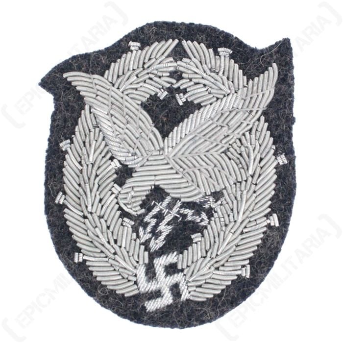 WW2 Luftwaffe Air Gunner Badge Bullion