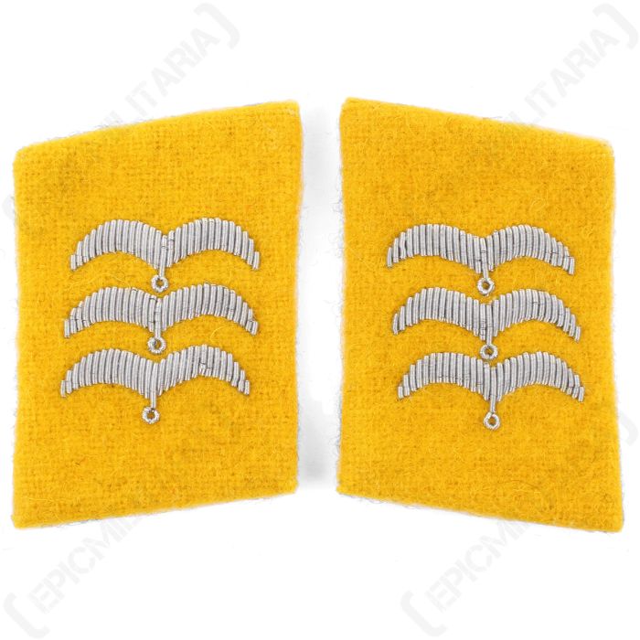Luftwaffe Flieger Division Feldwebel Collar Tabs - Yellow Main