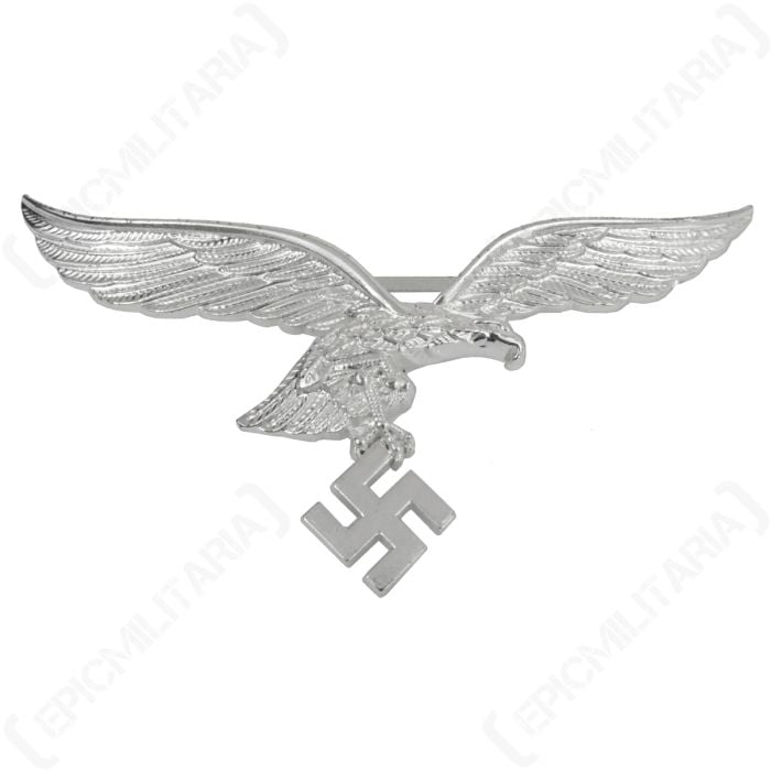 Luftwaffe Metal Breast Eagle - Silver