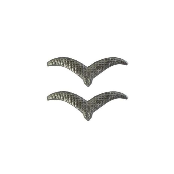 This view shows the Luftwaffe Collar Tab Gulls - Close up