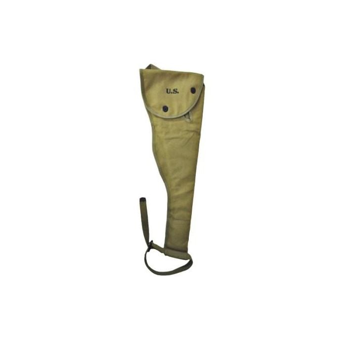 Front view of khaki M1A1 Carbine Canvas Holster