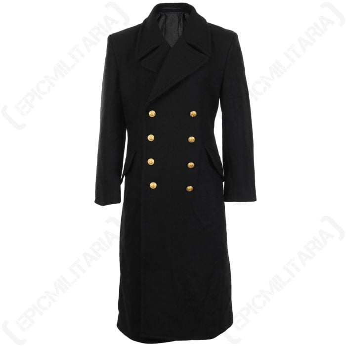 Navy Great Coat - Black Main