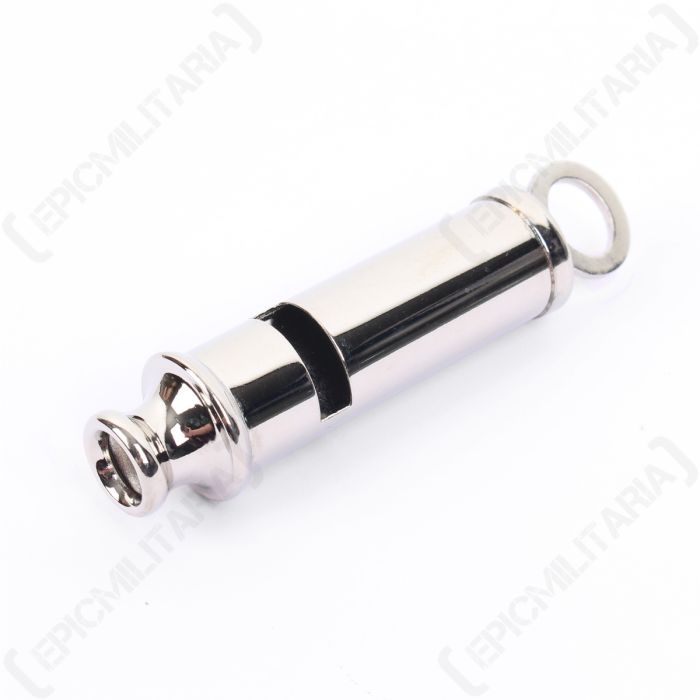 Nickel Plated Police Whistle Main