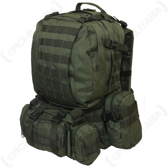 Olive Green MOLLE Defense Pack
