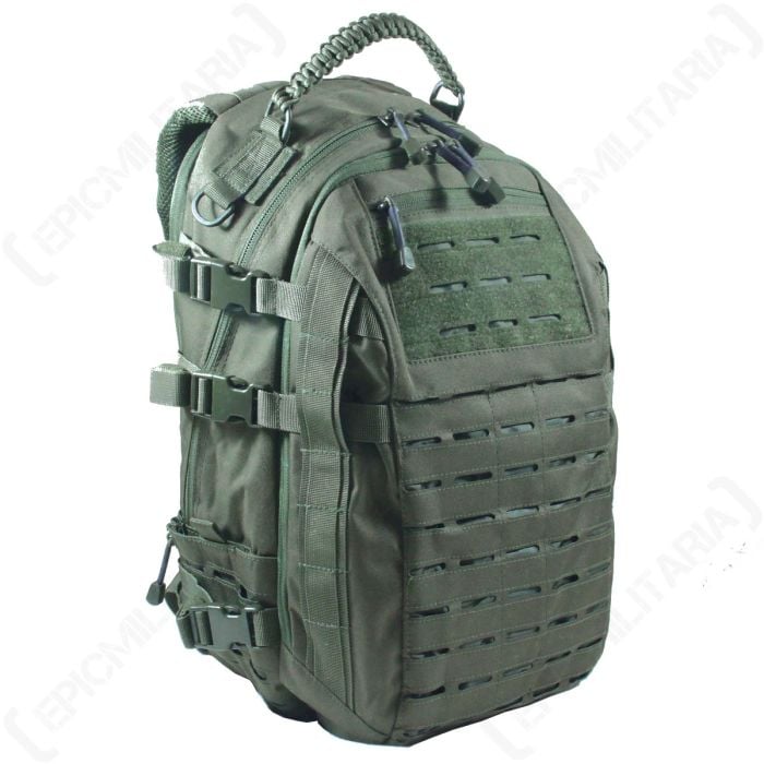 Olive Laser Cut MOLLE Mission Pack - Large size