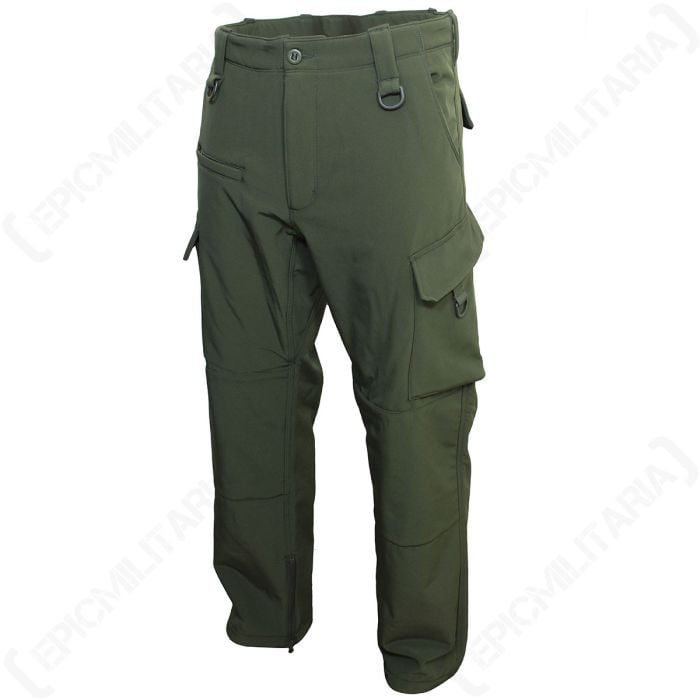 Olive Green Softshell Explorer Trousers