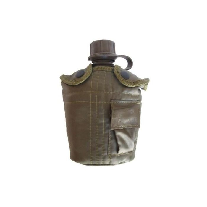 Olive Green Water Bottle With Cover