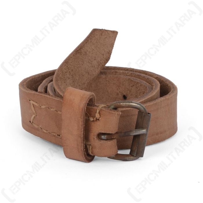 An original Polish Army Brown Leather Strap