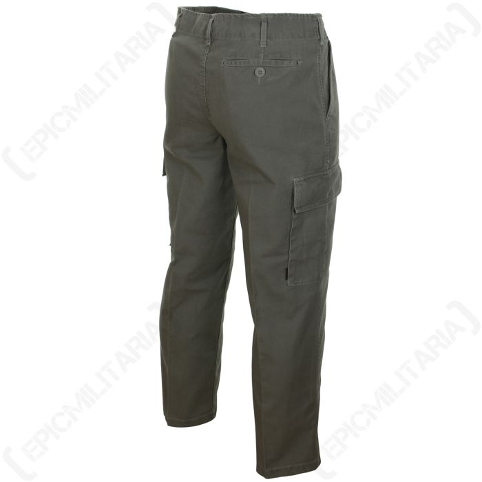 Prewashed Moleskin Trousers - Olive Drab - Epic Militaria