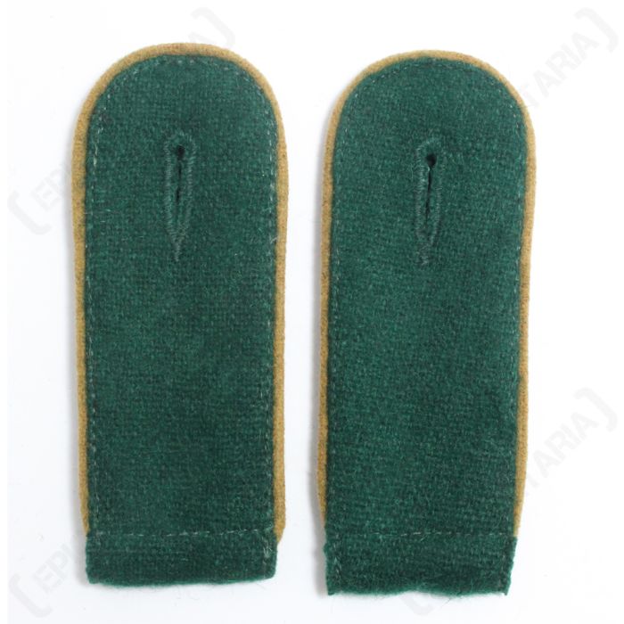 Recon EM Shoulder Boards Bottle Green (Copper Brown piped)