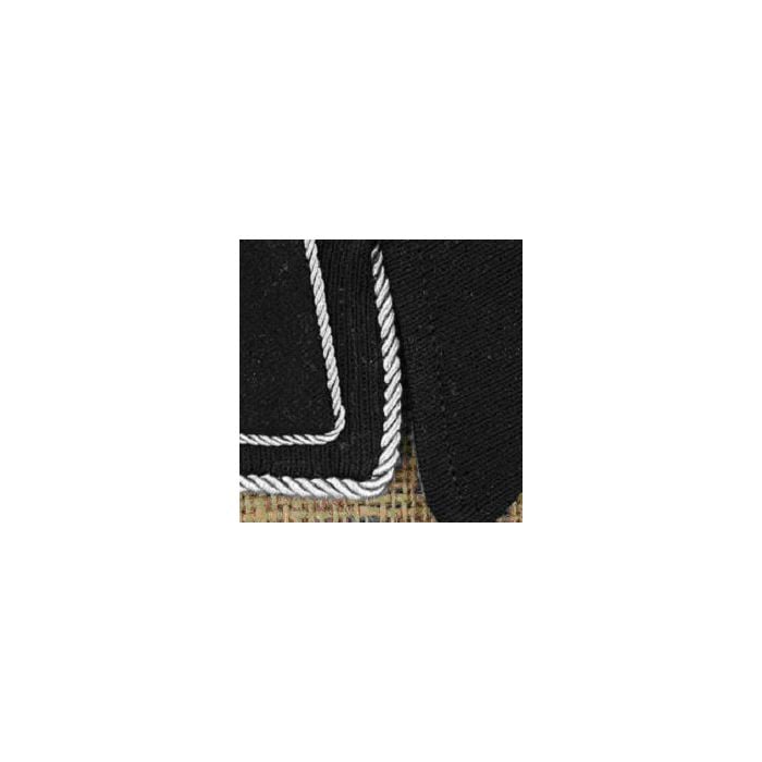 Silver Collar Tab Braid - Thin