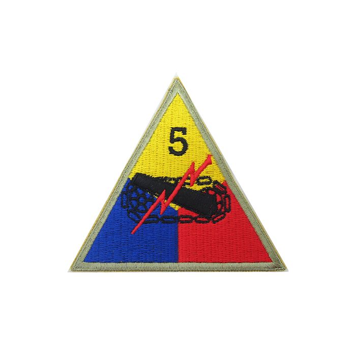 Triangular insignia of 5th. Armored Division (Victory Division)