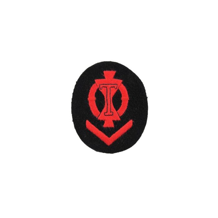 Kriegsmarine Torpedo Senior Specialist Trade Badge - blue backing