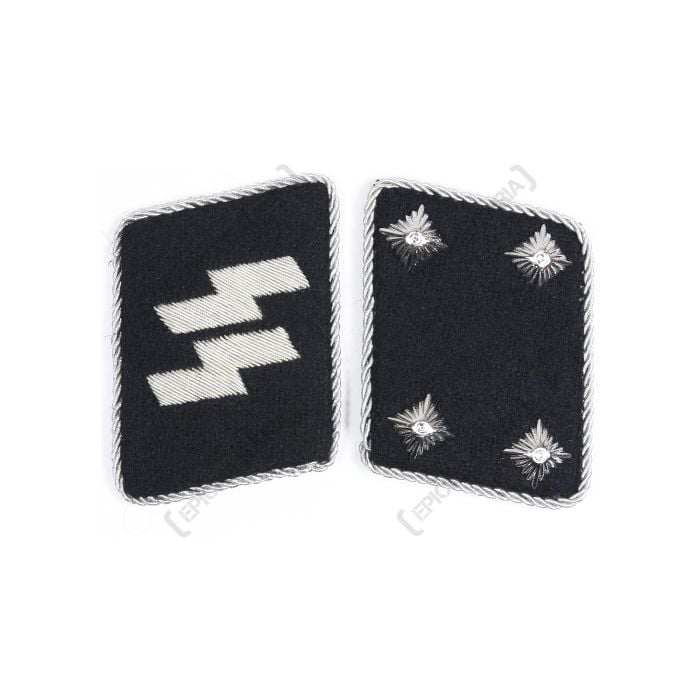 WW2 German Waffen-SS Sturmbannfuhrer Collar Tabs