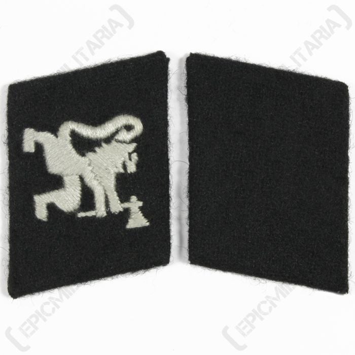 WW2 German Lion with Axe Frw. Legion Norwegen Collar Tabs