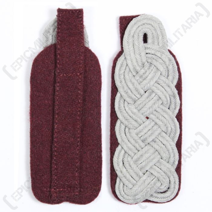 WW2 German Senior Officer Shoulder Boards - Crimson Piped