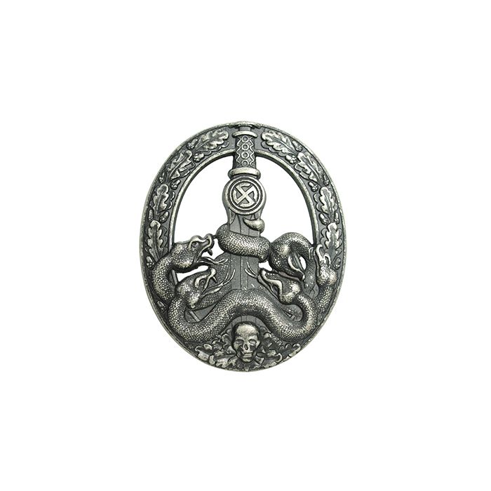 German Anti-Partisan Badge - Antique Silver