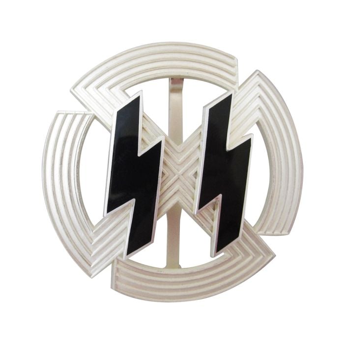 WW2 German SS Germanic Proficiency Runes Badge in Silver