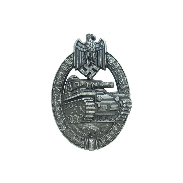 Antique Silver German Army Panzer Assault Badge