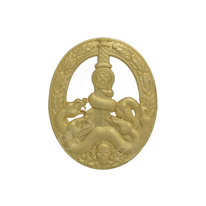 WW2 German Anti-Partisan Badge Gold