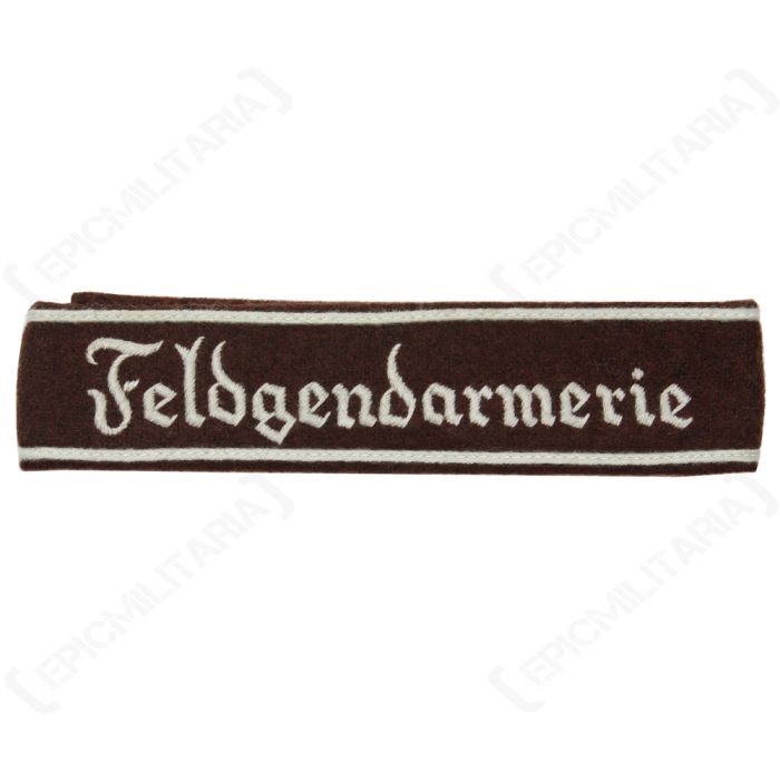 WW2 German Feldgendarmerie EM Cuff Title