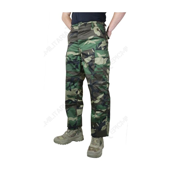US BDU Woodland Camouflage Combat Trousers