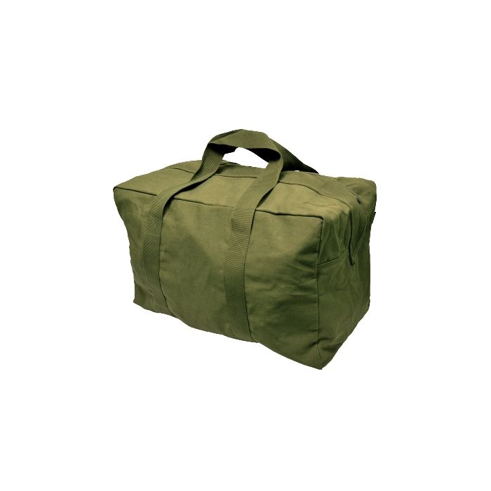 Olive Cotton Aviator Bag