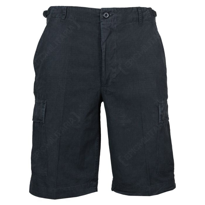 Black BDU Rip Stop Cargo Shorts