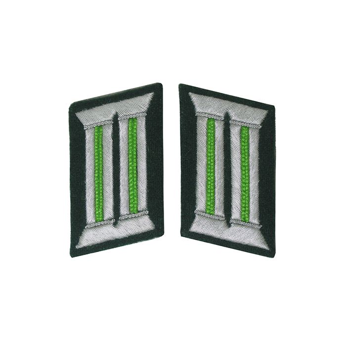 WW2 German Officer Collar Tabs (Light Green)
