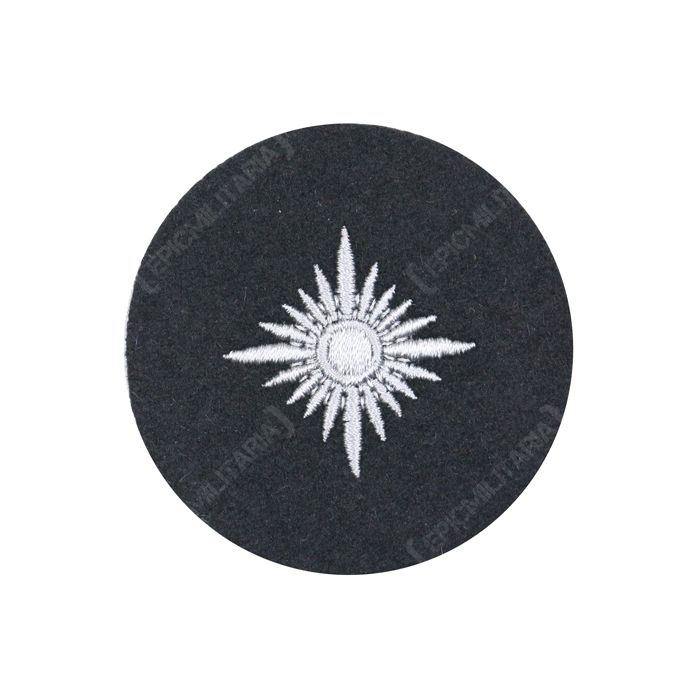 Oberschutze Rank Star Waffen-SS/Panzer on black cloth