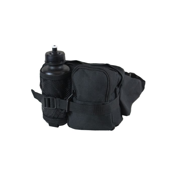 Black Tactical WAIST Pack and Bottle
