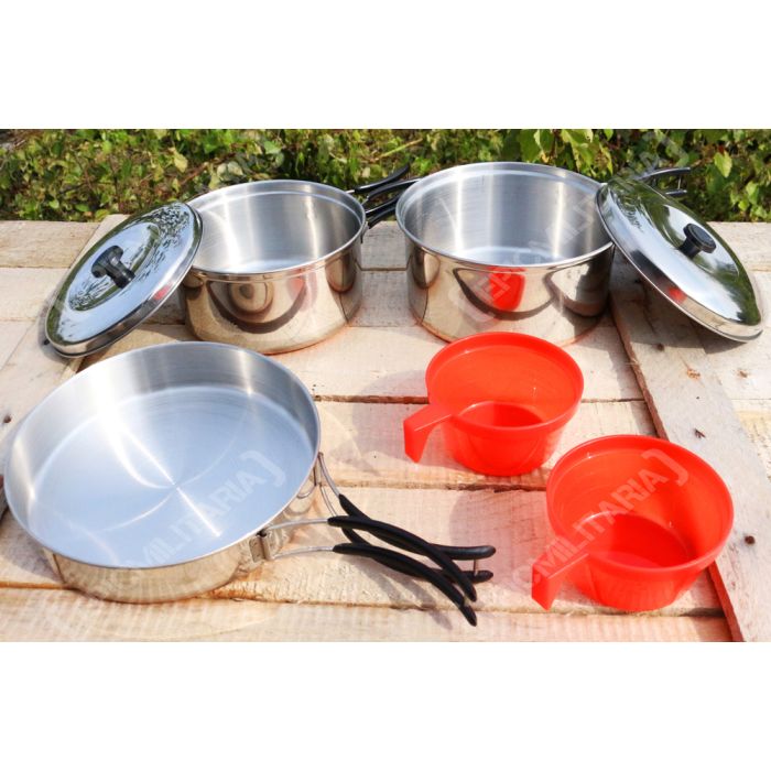 2 Person Stainless Steel Cooking Set