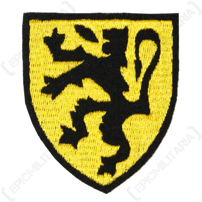 Belgium Black Lion on Yellow Shield