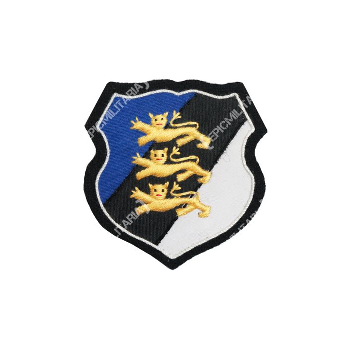 Estonia - Blue/black/white shield (with 3 Lions)