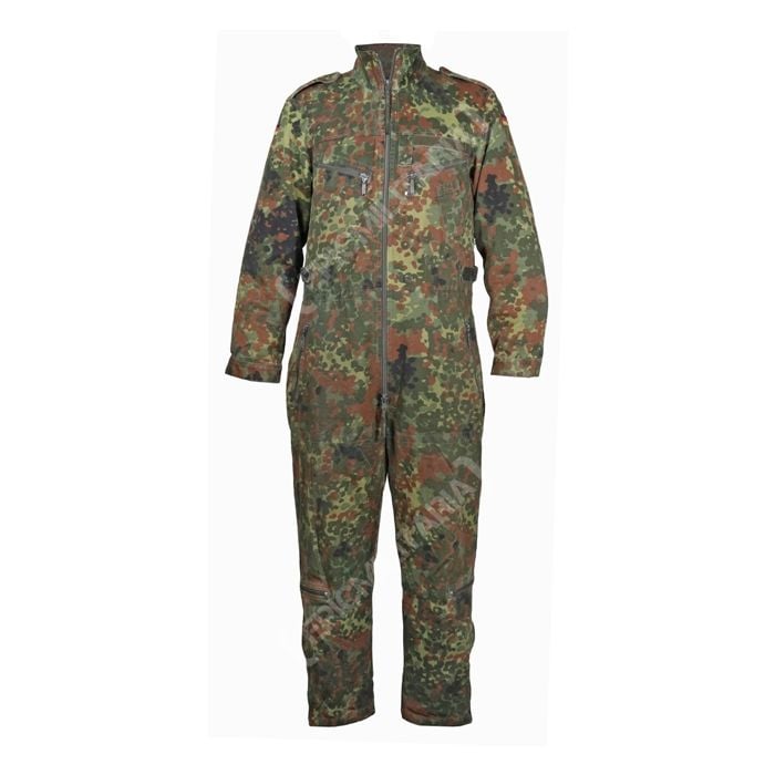 Front view of flecktarn tanker overalls
