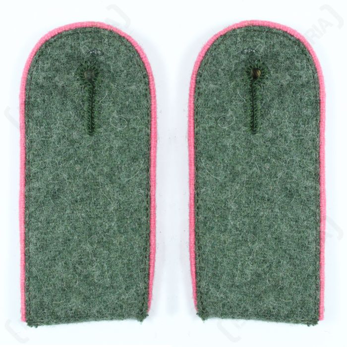 Panzer EM Shoulder Boards Field Grey (Pink piped)