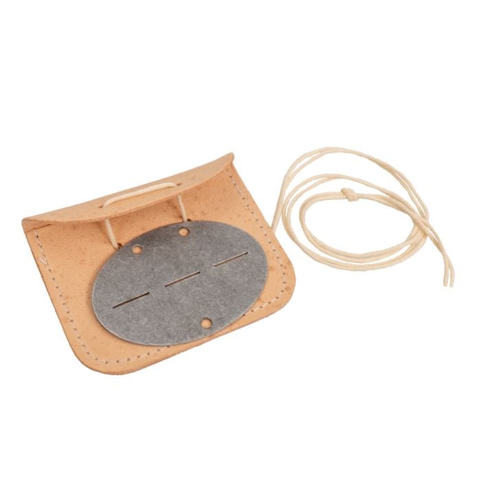 WW2 German dog tag and leather pouch main image