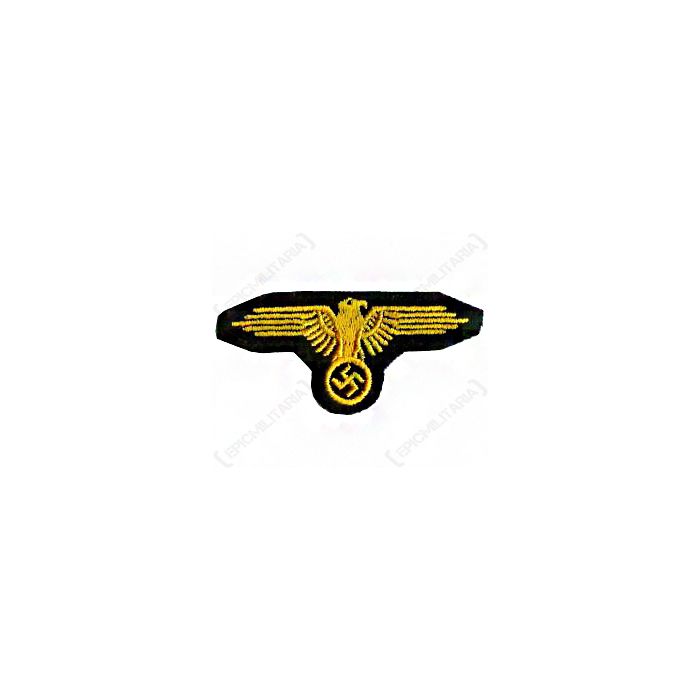 WW2 German SS Cap Eagle (EM/NCO) - Yellow Woven